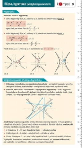 Kniha Matematika s přehledem 9 – Elipsa, hyperbola 