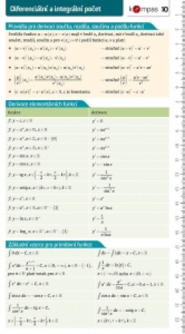 Book Matematika s přehledem 10 – Diferenciální a integrální počet 