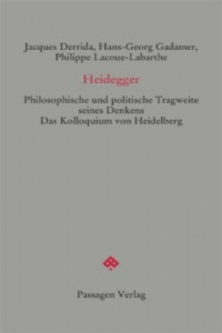 Książka Heidegger Jacques Derrida