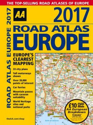 Kniha AA Road Atlas Europe 2017 Aa Publishing