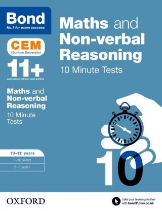 Livre Bond 11+: Maths & Non-verbal reasoning: CEM 10 Minute Tests Michellejoy Hughes