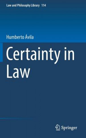 Kniha Certainty in Law Humberto Ávila