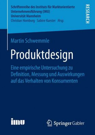 Kniha Produktdesign Martin Schwemmle