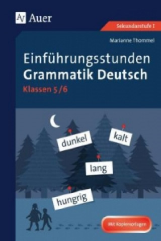 Kniha Einführungsstunden Grammatik Deutsch Klassen 5/6 Marianne Thommel