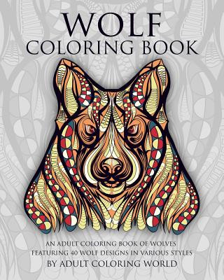 Carte Wolf Coloring Book Adult Coloring World