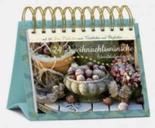 Calendrier/agenda 24 Weihnachtswünsche, Tisch-Adventskalender Korsch Verlag