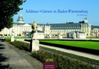 Naptár/Határidőnapló Schlösser + Gärten in Baden-Württemberg H. W. Schawe