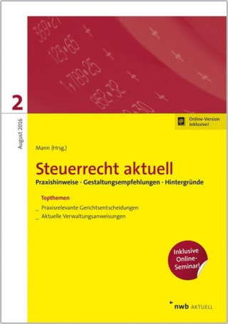 Livre Steuerrecht aktuell 2/2016 Peter Mann