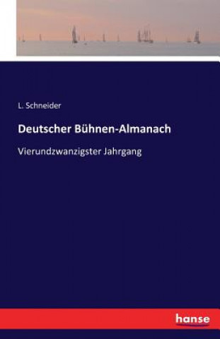 Carte Deutscher Buhnen-Almanach L Schneider