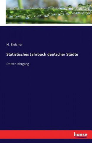 Carte Statistisches Jahrbuch deutscher Stadte H Bleicher
