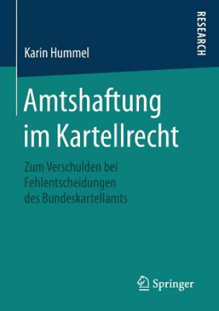 Kniha Amtshaftung Im Kartellrecht Karin Hummel