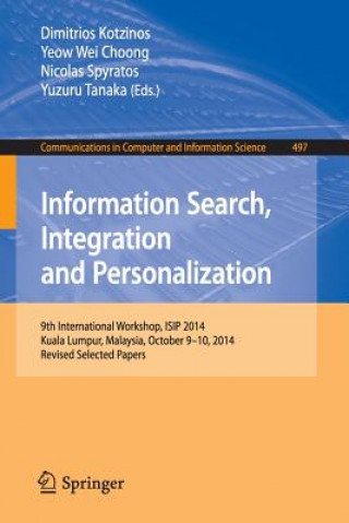 Book Information Search, Integration and Personalization Dimitrios Kotzinos