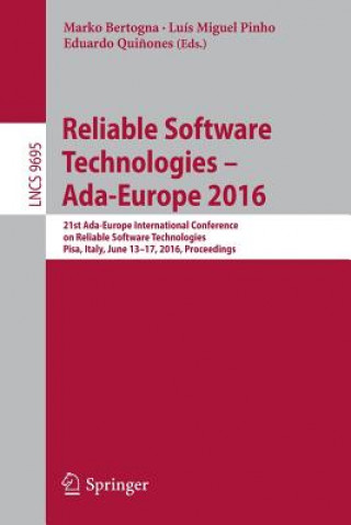 Könyv Reliable Software Technologies - Ada-Europe 2016 Marko Bertogna