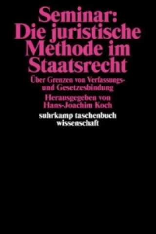 Kniha Seminar: Die juristische Methode im Staatsrecht Hans-Joachim Koch