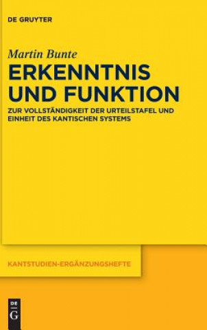 Book Erkenntnis und Funktion Martin Bunte