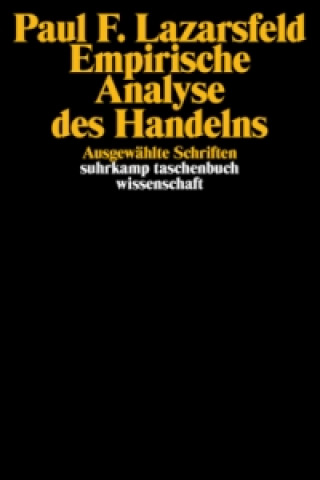 Kniha Empirische Analyse des Handelns Paul F. Lazarsfeld
