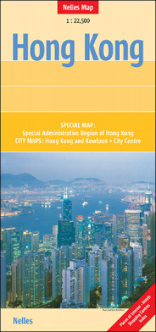 Nyomtatványok Nelles Map Landkarte Hong Kong 