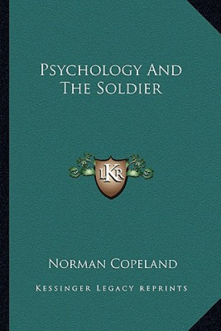 Kniha Psychology and the Soldier Norman Copeland