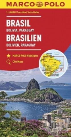 Tiskovina MARCO POLO Kontinentalkarte Brasilien, Bolivien, Paraguay 1:4 000 000 