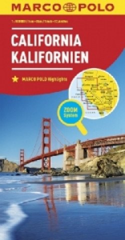 Materiale tipărite MARCO POLO Länderkarte Kalifornien 1:800 000 