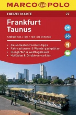 Nyomtatványok MARCO POLO Freizeitkarte 27 Frankfurt, Taunus 1:100.000 