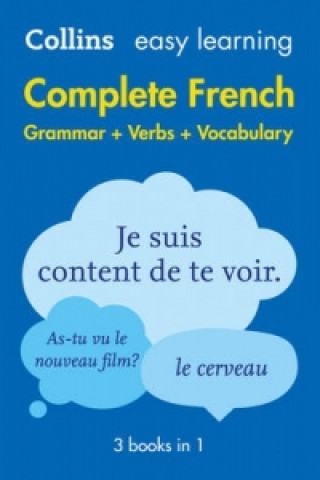 Könyv Easy Learning French Complete Grammar, Verbs and Vocabulary (3 books in 1) Collins Dictionaries