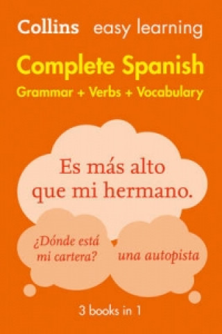 Könyv Easy Learning Spanish Complete Grammar, Verbs and Vocabulary (3 books in 1) Collins Dictionaries