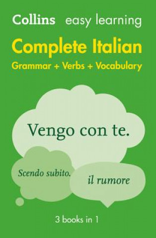 Carte Easy Learning Italian Complete Grammar, Verbs and Vocabulary (3 books in 1) Collins Dictionaries
