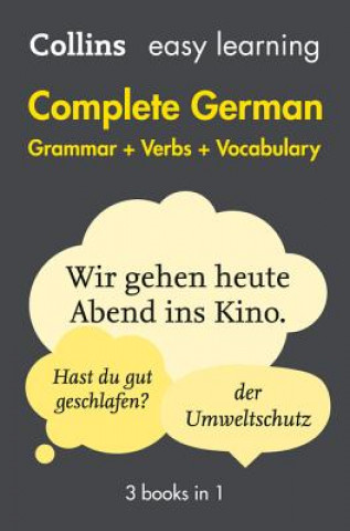 Könyv Easy Learning German Complete Grammar, Verbs and Vocabulary (3 books in 1) Collins Dictionaries