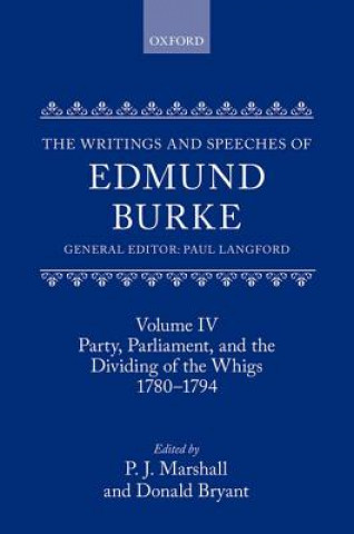 Carte Writings and Speeches of Edmund Burke Paul Langford