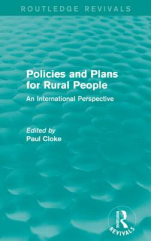 Book Policies and Plans for Rural People (Routledge Revivals) 