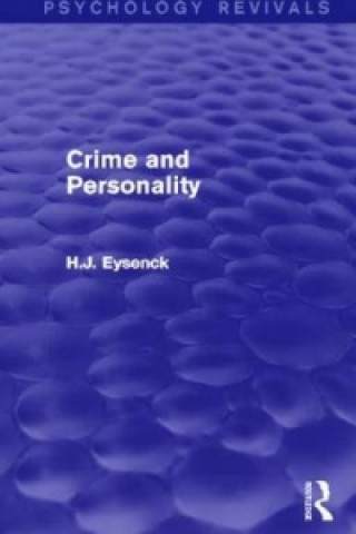 Kniha Crime and Personality H. J. Eysenck