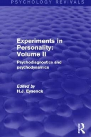 Buch Experiments in Personality: Volume 2 