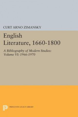 Buch English Literature, 1660-1800 Curt A. Zimansky