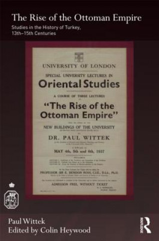 Libro Rise of the Ottoman Empire Paul Wittek