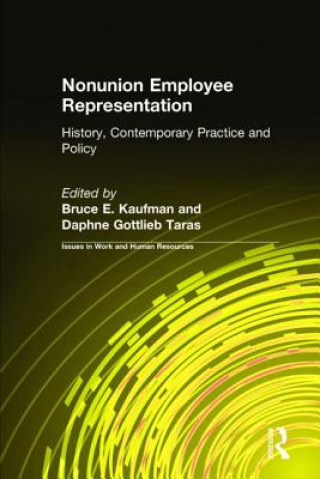 Βιβλίο Nonunion Employee Representation Daphne Gottlieb Taras