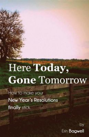 Kniha Here Today Gone Tomorrow, How to Make your New Year's Resolutions Finally Stick ERIN BAGWELL