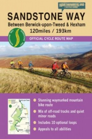 Nyomtatványok Sandstone Way Cycle Route Map - Northumberland Ted Liddle