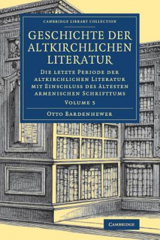 Knjiga Geschichte der altkirchlichen Literatur BARDENHEWER  OTTO