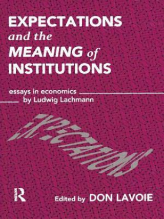 Könyv Expectations and the Meaning of Institutions 