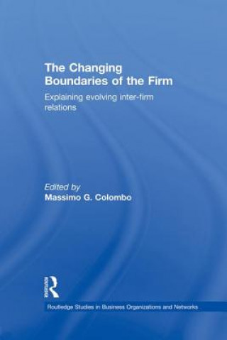 Kniha Changing Boundaries of the Firm Massimo G. Colombo