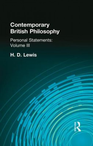 Carte Contemporary British Philosophy LEWIS  H D