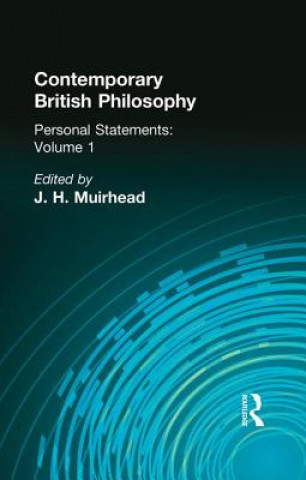 Kniha Contemporary British Philosophy MUIRHEAD  J H