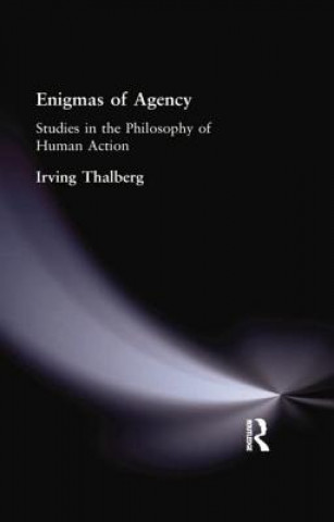 Livre Enigmas of Agency THALBERG  IRVING