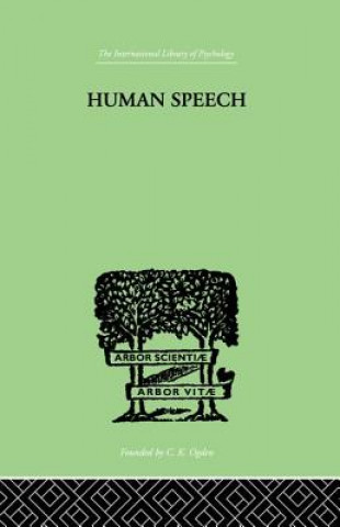 Knjiga Human Speech PAGET  RICHARD