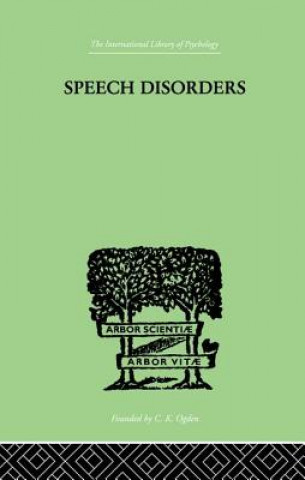 Carte Speech Disorders STINCHFIELD  SARA M