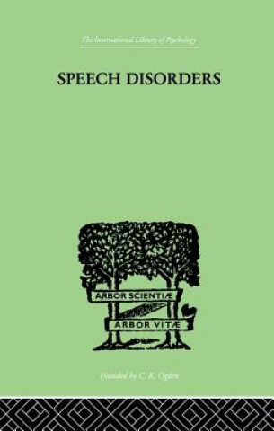 Knjiga Speech Disorders STINCHFIELD  SARA M