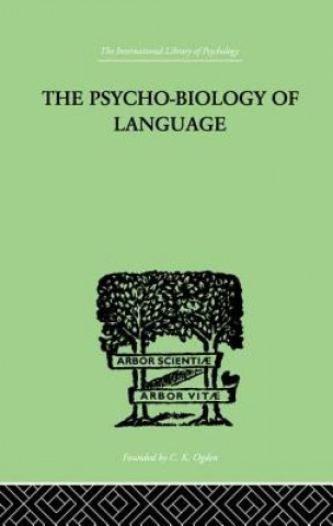 Kniha Psycho-Biology Of Language ZIPF  GEORGE KINGSL