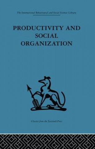 Kniha Productivity and Social Organization A. K. Rice