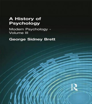 Kniha History of Psychology BRETT  GEORGE SIDNE